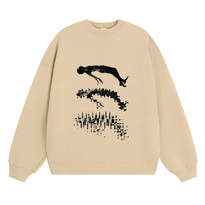 Abstract Diver Graphic - Classic Unisex Fit Crewneck Sweatshirt