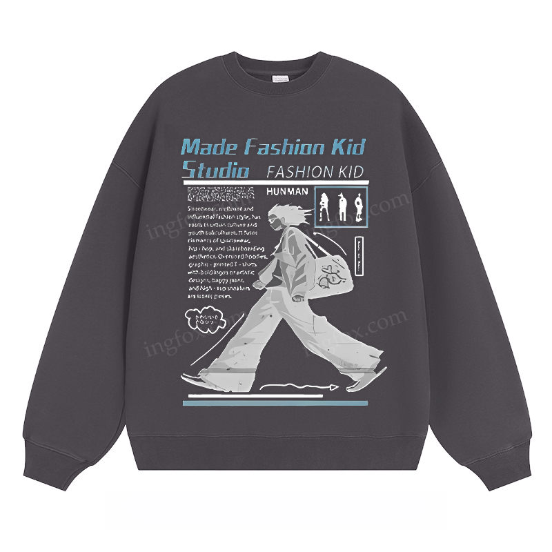 Made Fashion Kid - Classic Unisex Fit Crewneck Sweatshirt