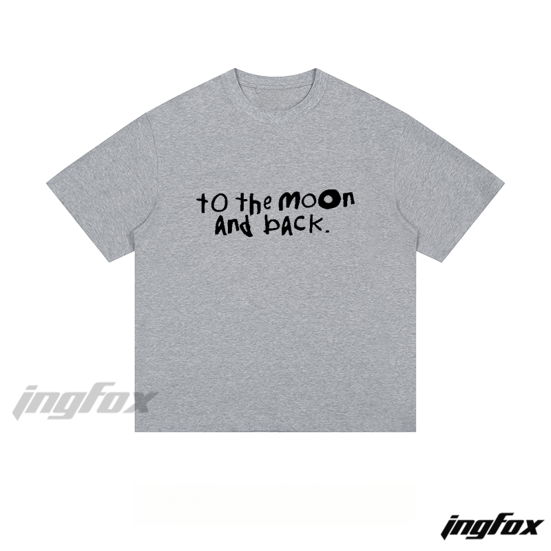 Moon Phrase - Loose Fit Short Sleeve T - Shirt