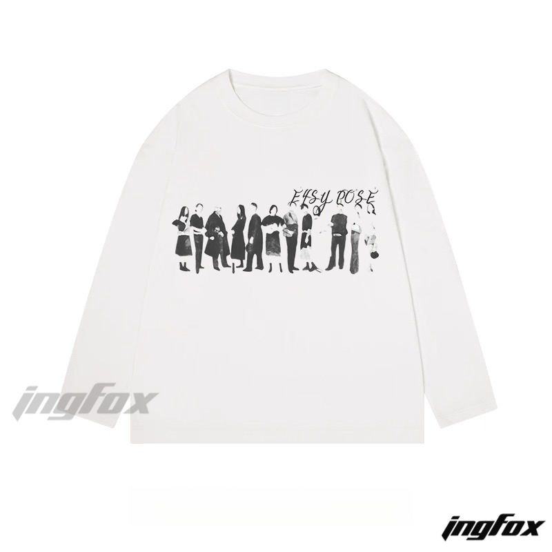 Vintage Group Silhouette - Classic Cotton Long Sleeve Tee