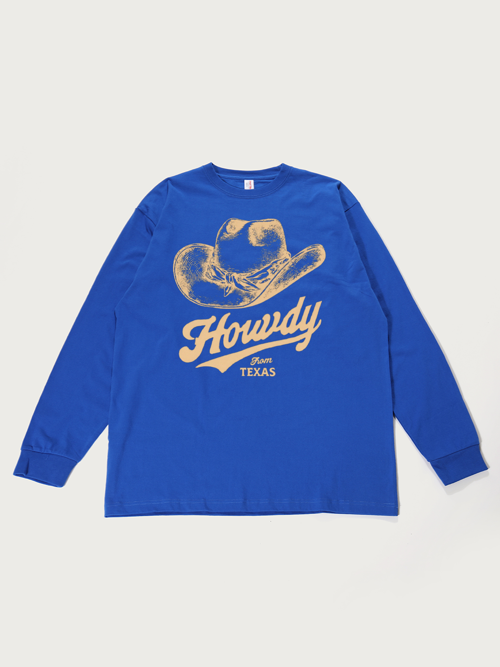 Howdy From Texas - Unisex Retro Cotton Long Sleeve T-Shirt