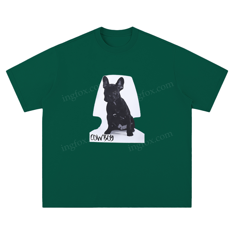 French Bulldog "Cowboy" - Unisex Fit Short Sleeve T - Shirt