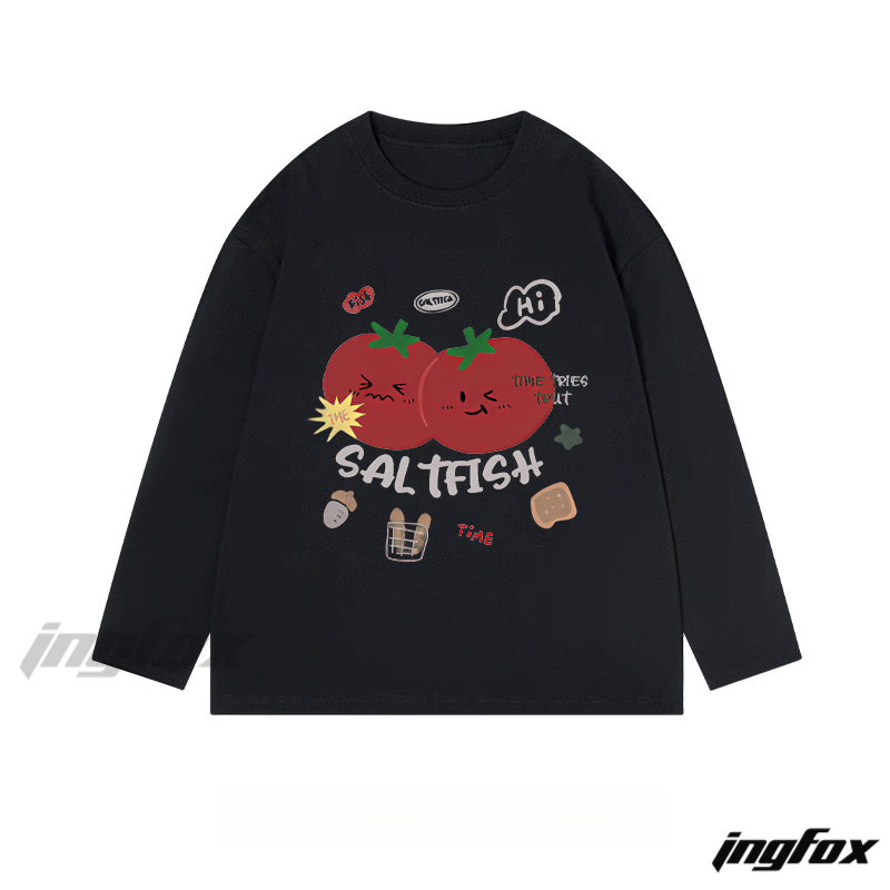 Cute Tomato - Themed "SALTFISH" - Classic Cotton Long Sleeve Tee