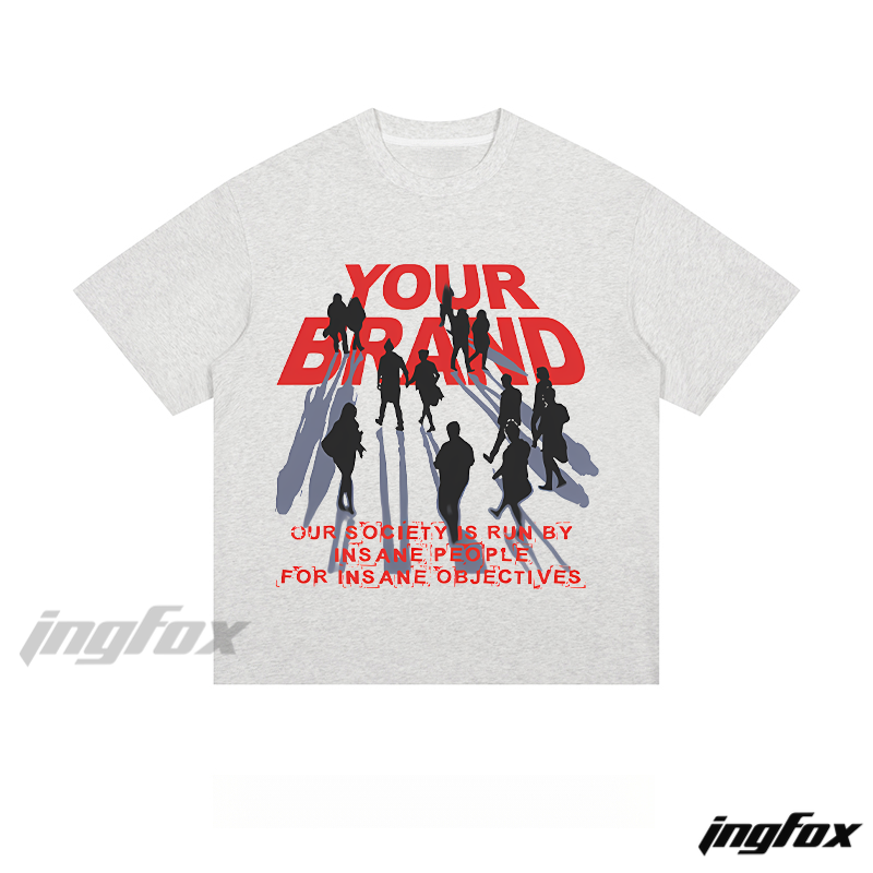"YOUR BRAND" Silhouette & Society Quote - Loose Fit Short Sleeve T-Shirt
