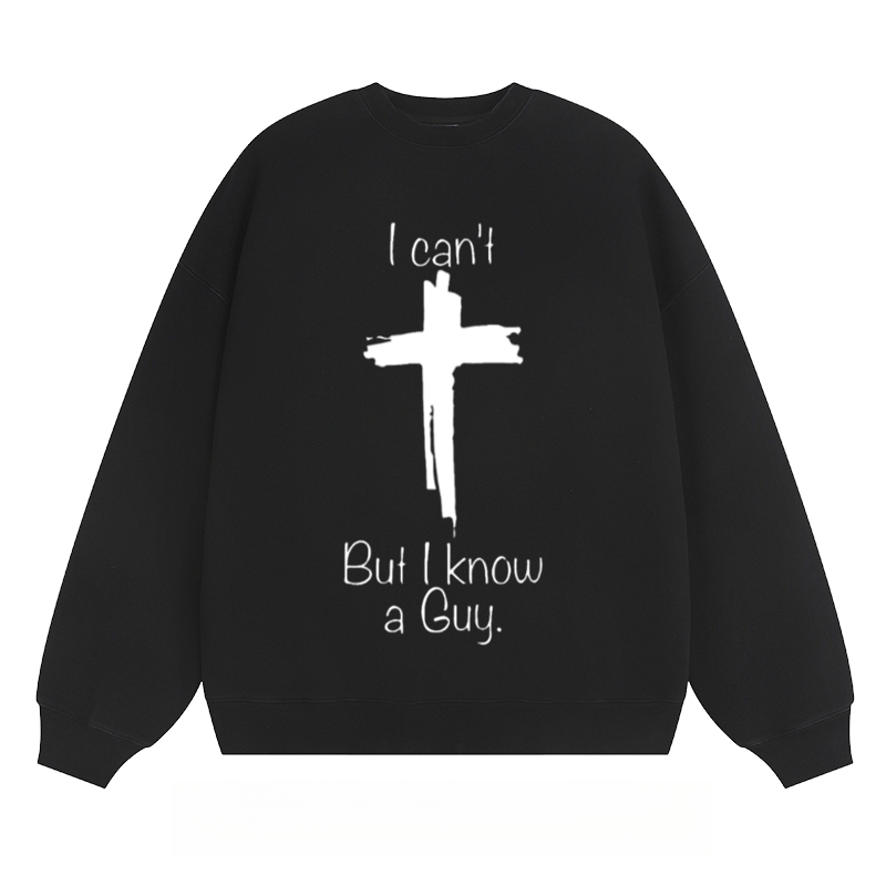 Cross & Text - Classic Unisex Fit Crewneck Sweatshirt