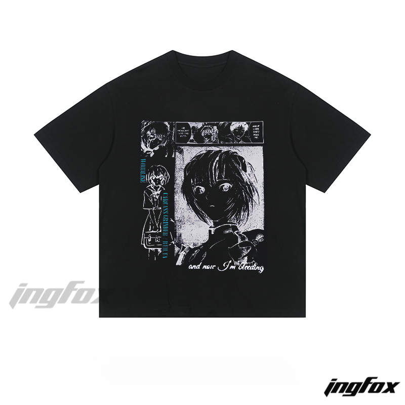 Anime Manga Panel Tee - Loose Fit Short Sleeve T - Shirt