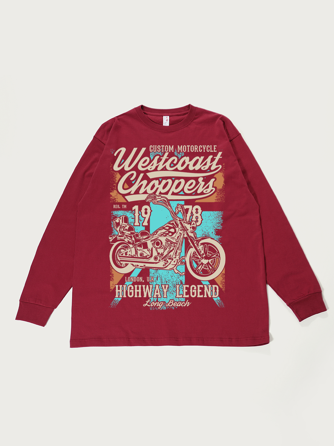 Westcoast Choppers 1978 Highway Legend - Unisex Retro Cotton Long Sleeve T-Shirt