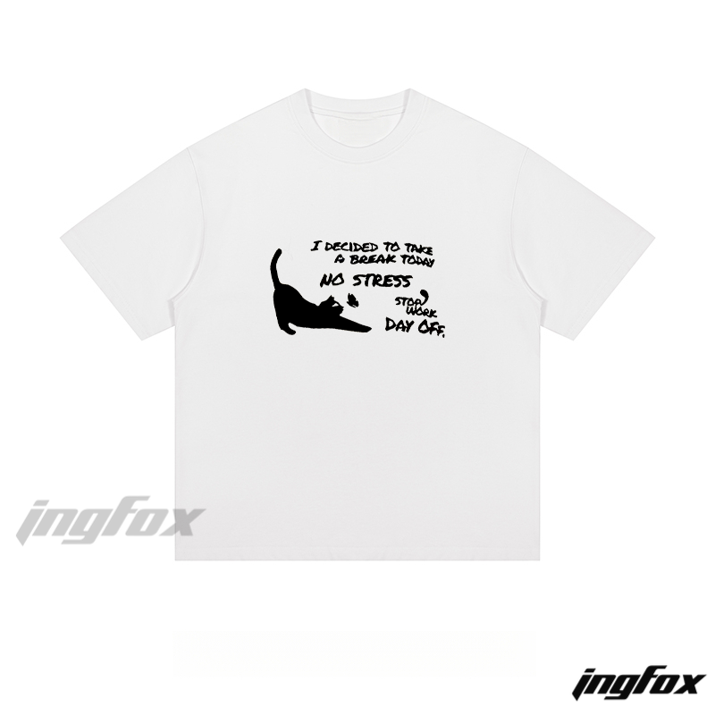 Cat Break - Loose Fit Short Sleeve T - Shirt