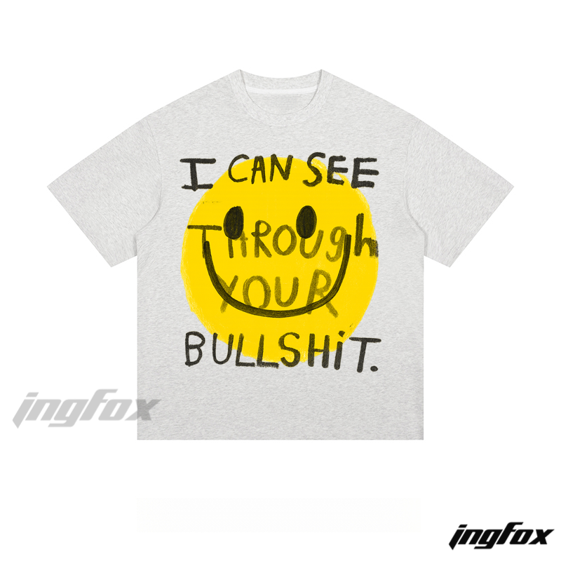 Smiley Sarcasm - Loose Fit Short Sleeve T - Shirt