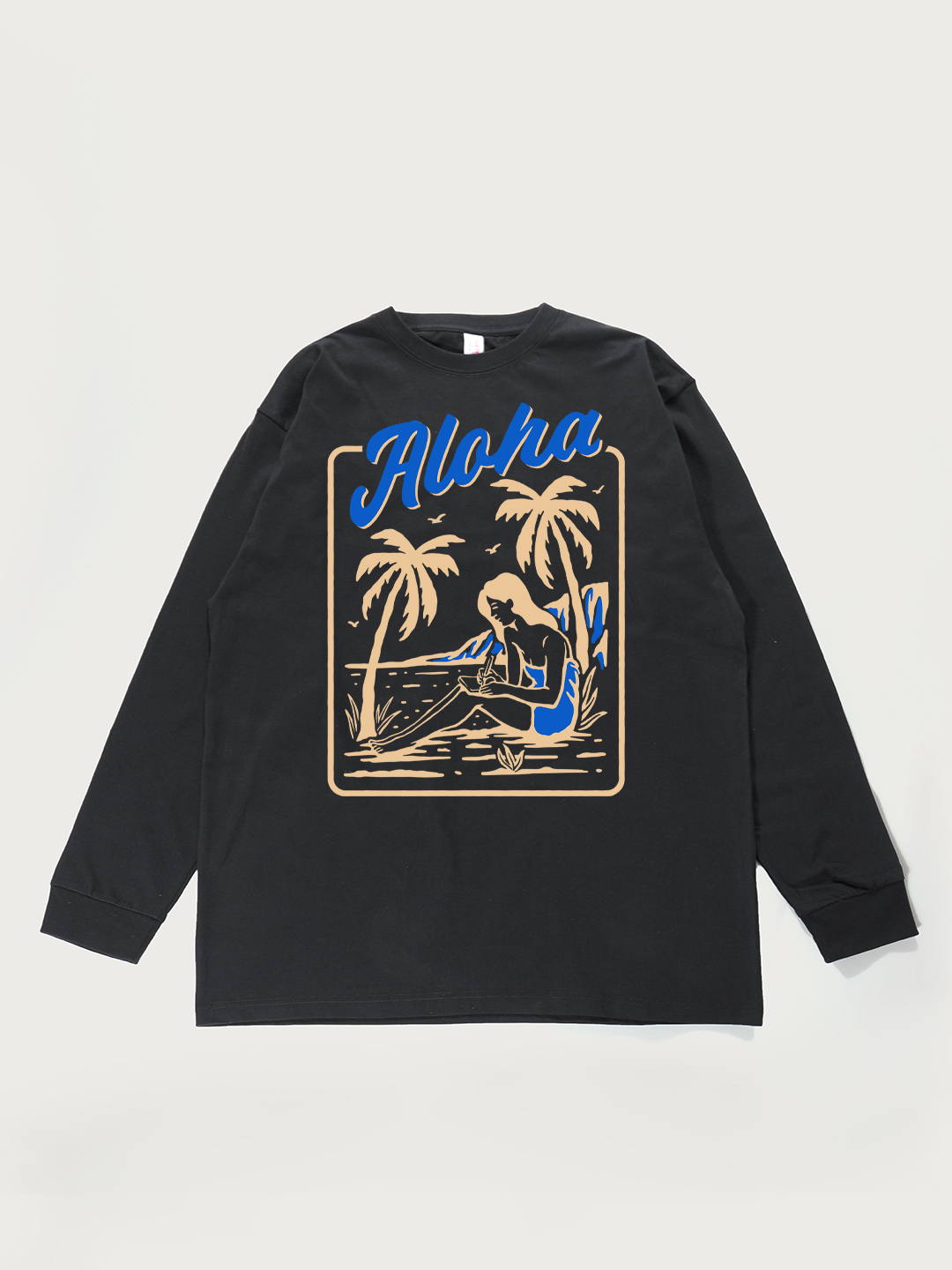 Aloha Hawaiian - Unisex Retro Cotton Long Sleeve T-Shirt