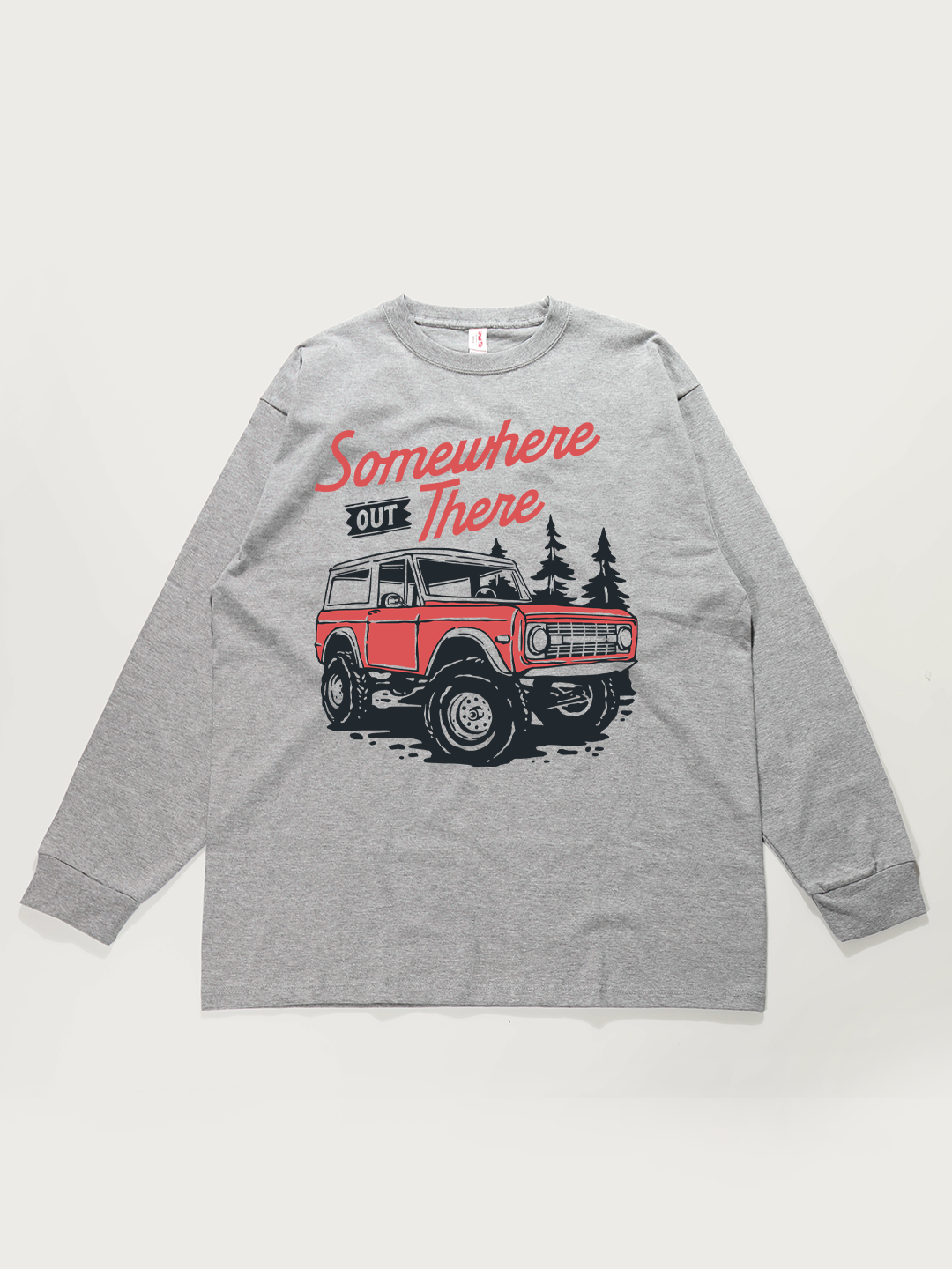 Somewhere Out There Off-Road - Unisex Retro Cotton Long Sleeve T-Shirt