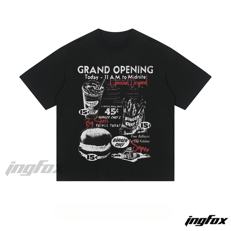 Retro Burger Chef Flyer - Loose Fit Short Sleeve T - Shirt