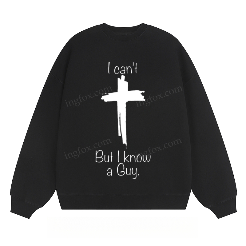 Cross & Text - Classic Unisex Fit Crewneck Sweatshirt