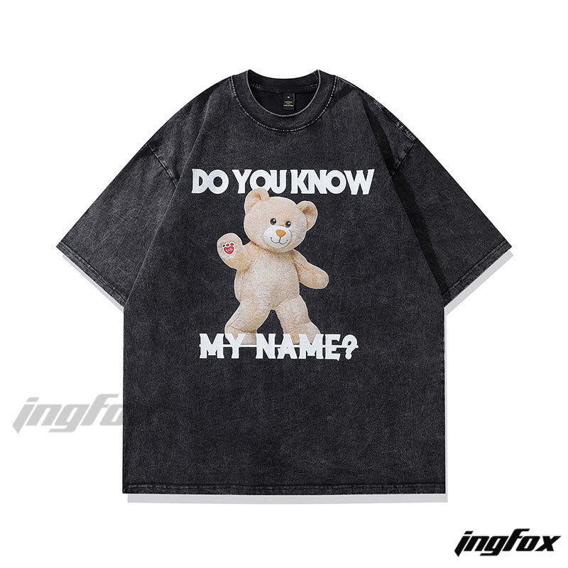 Mystery Teddy - Vintage Washed Oversized T-Shirt