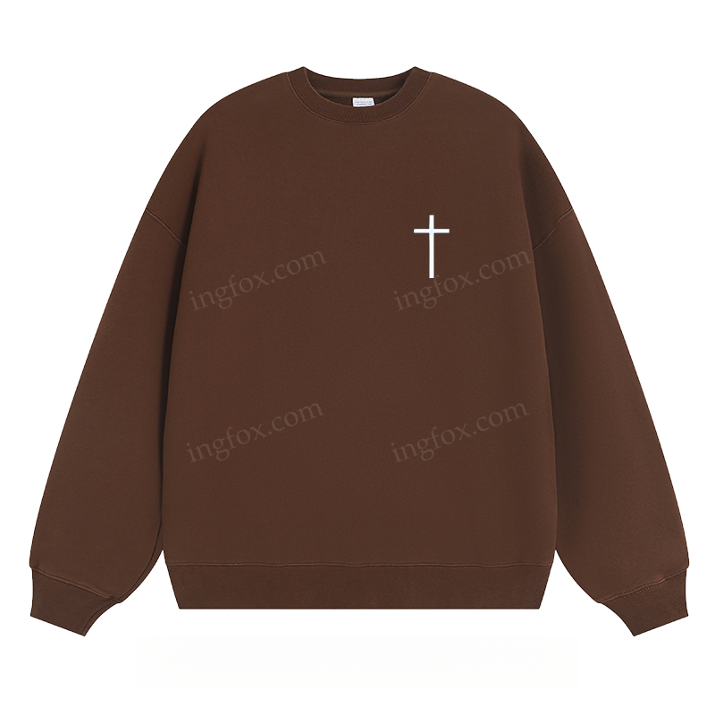 Cross - Embellished Classic Unisex Fit Crewneck Sweatshirt