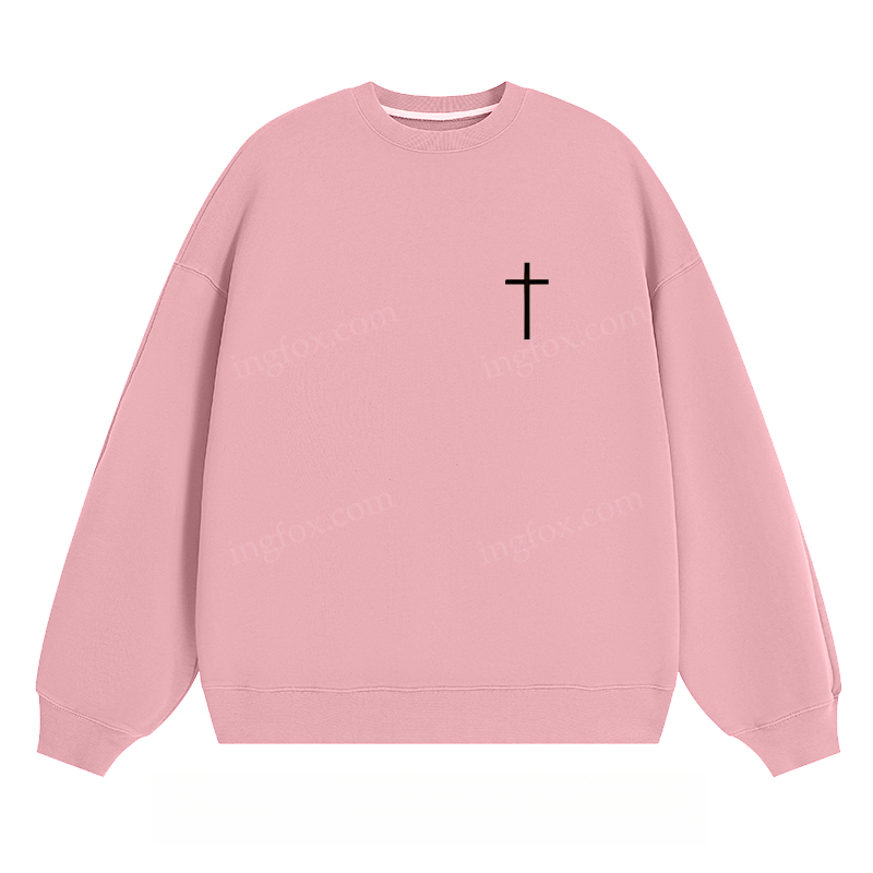 Cross - Embellished Classic Unisex Fit Crewneck Sweatshirt