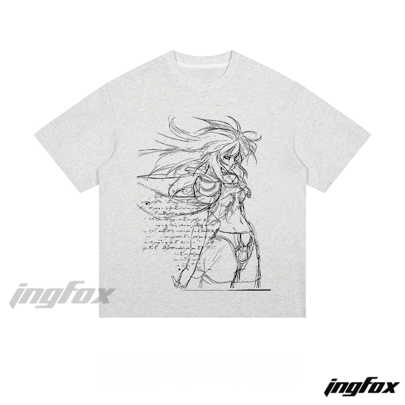 Anime Sketch & Script - Loose Fit Short Sleeve T-Shirt