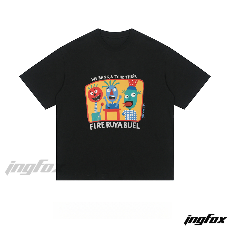 Cartoon Characters - Loose Fit Short Sleeve T-Shirt
