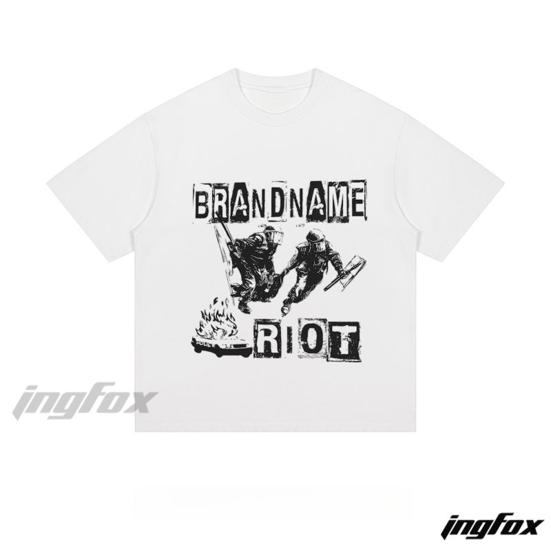 Riot Graphic - Loose Fit Short Sleeve T - Shirt