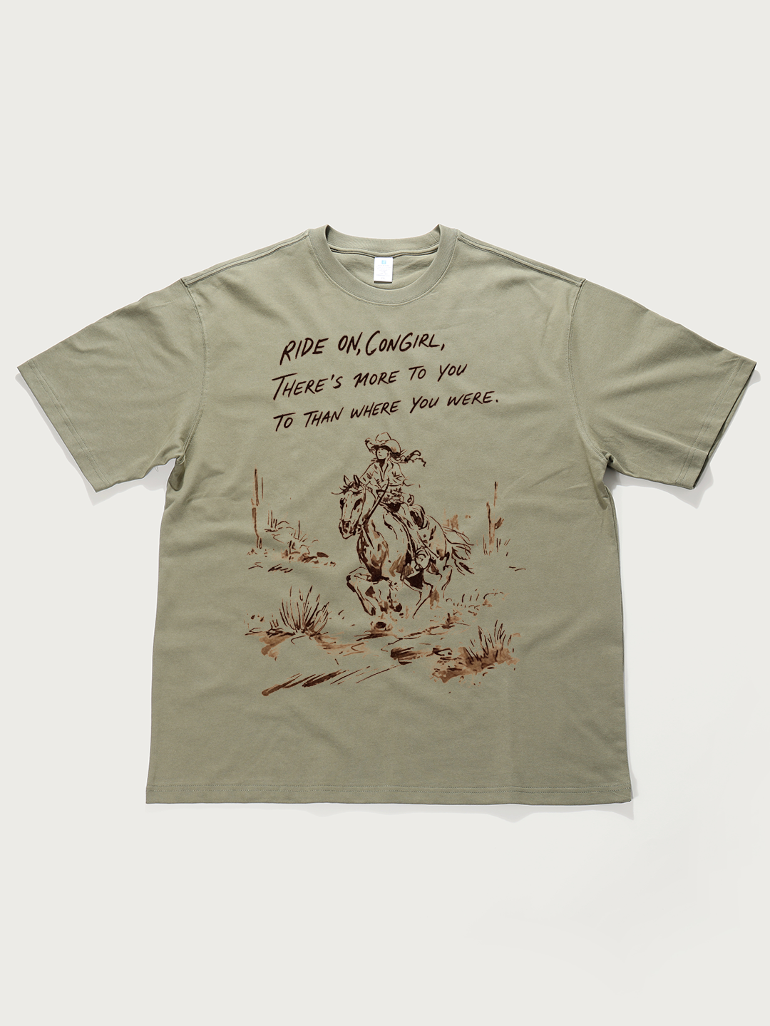 Ride On, Cowgirl - Unisex Retro Cotton Short Sleeve T-Shirt