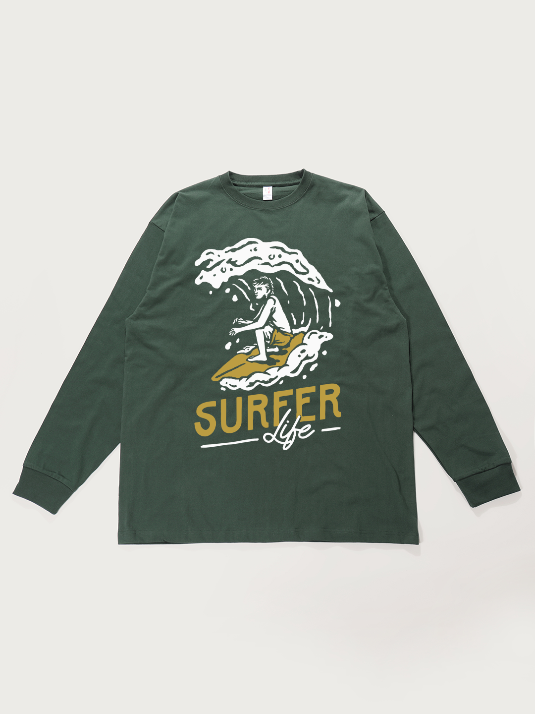 Surfer Life - Unisex Retro Cotton Long Sleeve T-Shirt