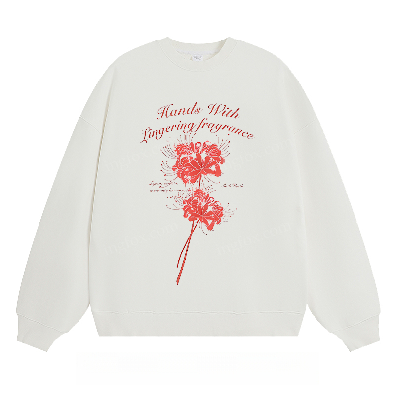 " Hands With Lingering Fragrance" - Classic Unisex Fit Crewneck Sweatshirt