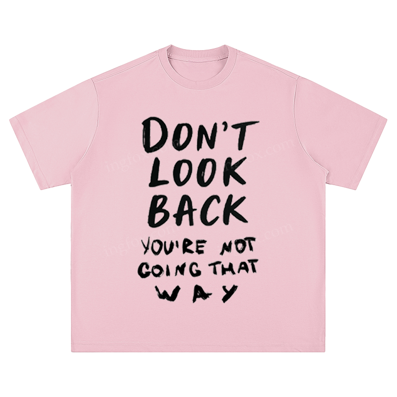 Urban Sketch - "Don't Look Back" Unisex Fit Short Sleeve T - Shirt
