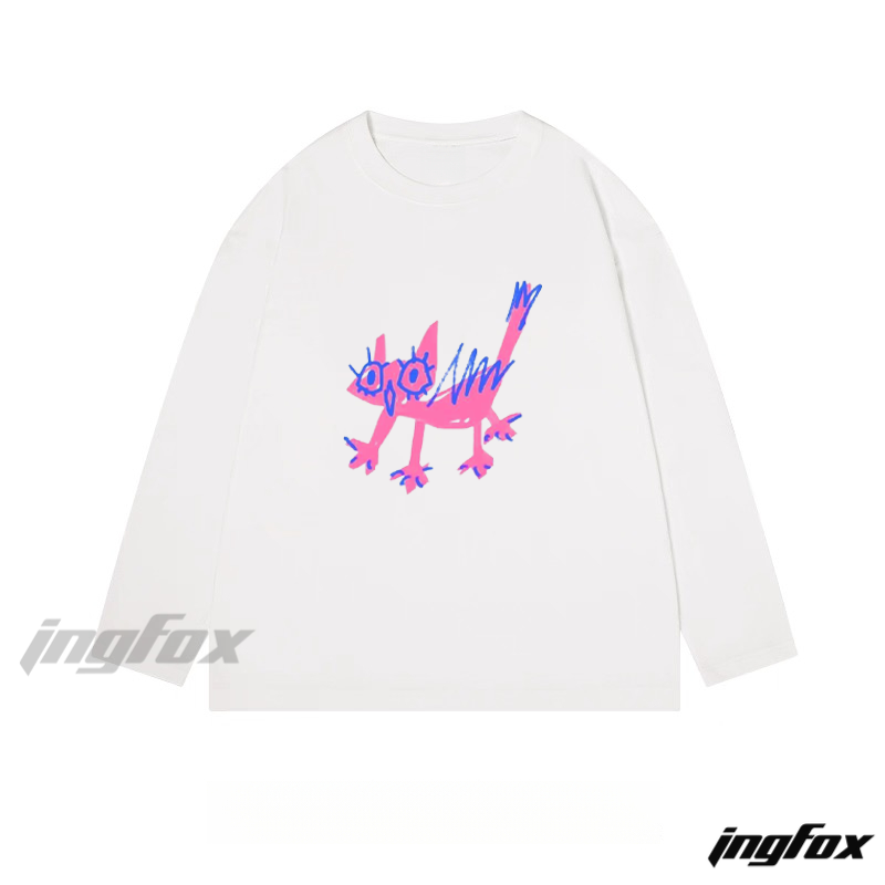 Graffiti - Style Animal - Classic Cotton Long Sleeve Tee