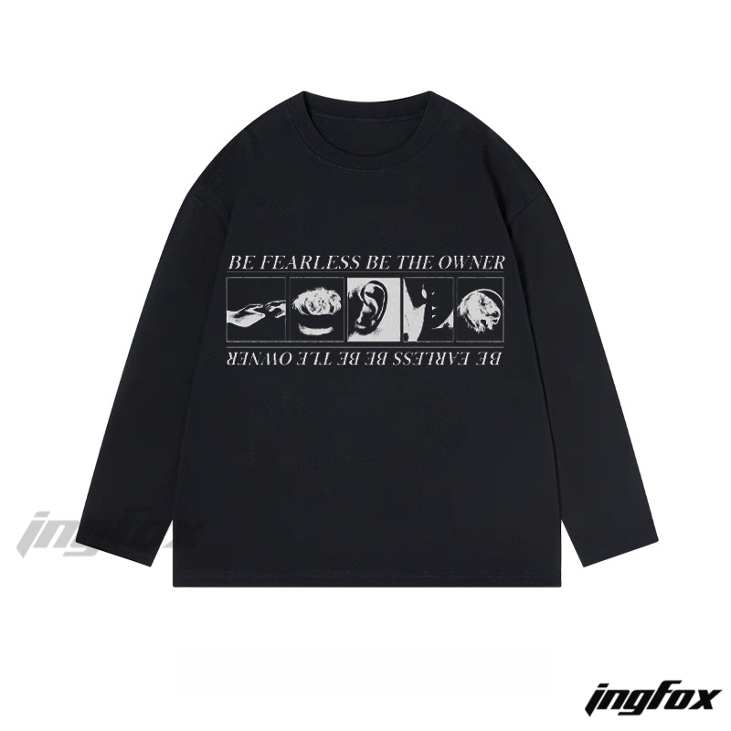 Fearless Owner Graphic - Classic Cotton Long Sleeve Tee