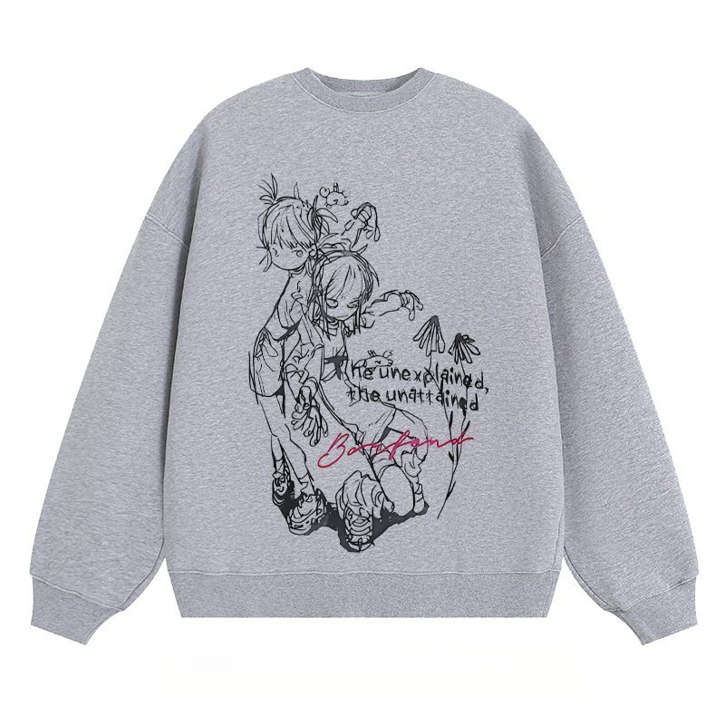 Anime - Style Sketch Crewneck Sweatshirt