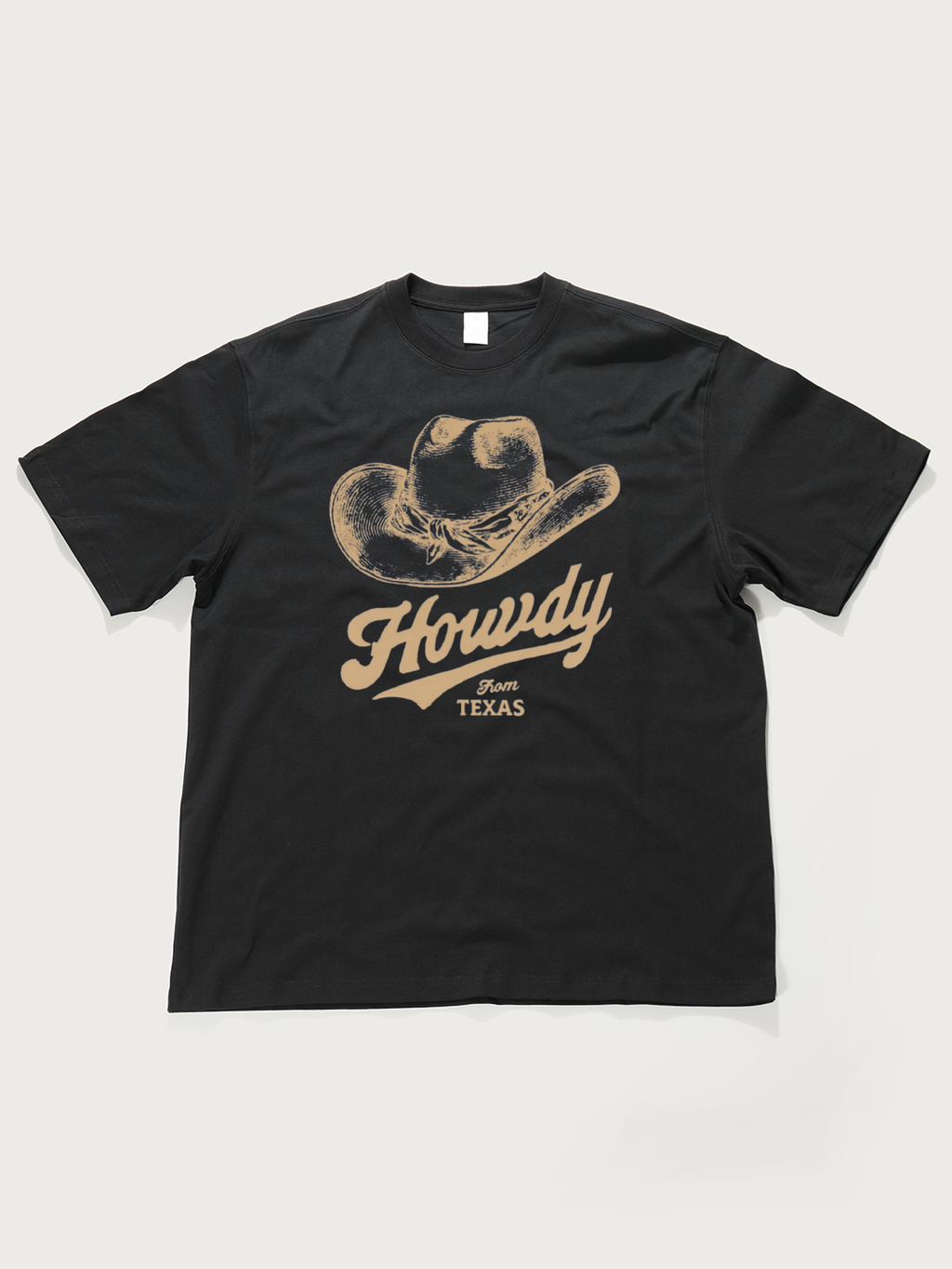 Howdy From Texas - Unisex Retro Cotton Short Sleeve T-Shirt