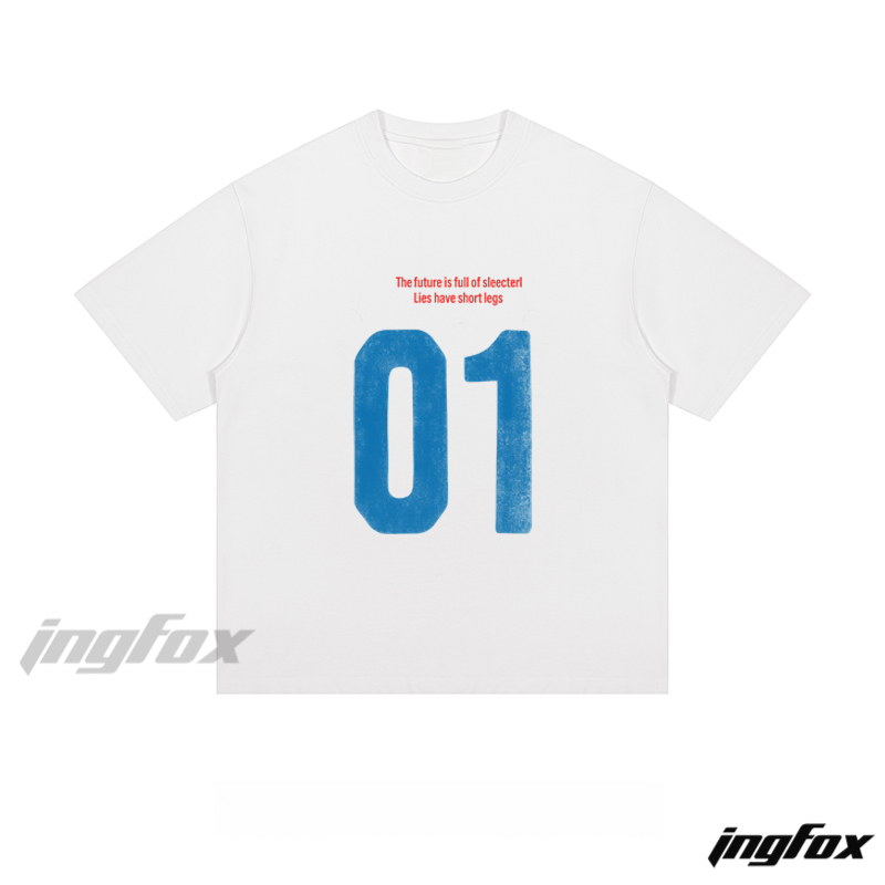 Number 01 with Motto - Loose Fit Short Sleeve T - Shirt