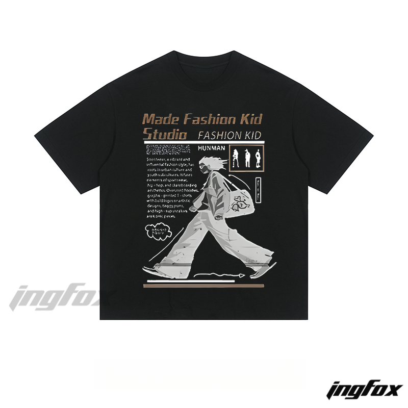 Streetwear Fashion Kid - Loose Fit Short Sleeve T - Shirt