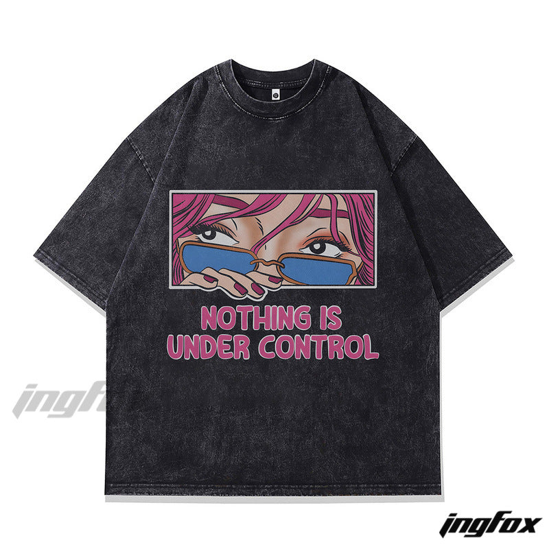 "Rebellious Aesthetic Oversized T - Shirt"