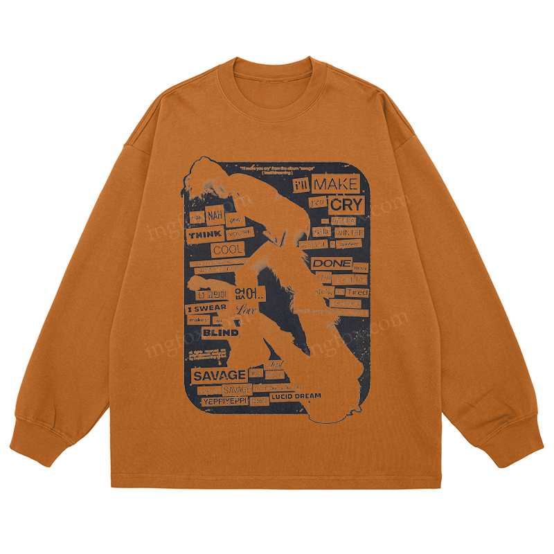K - Pop Collage - Classic Unisex Fit Cotton Long Sleeve Tee