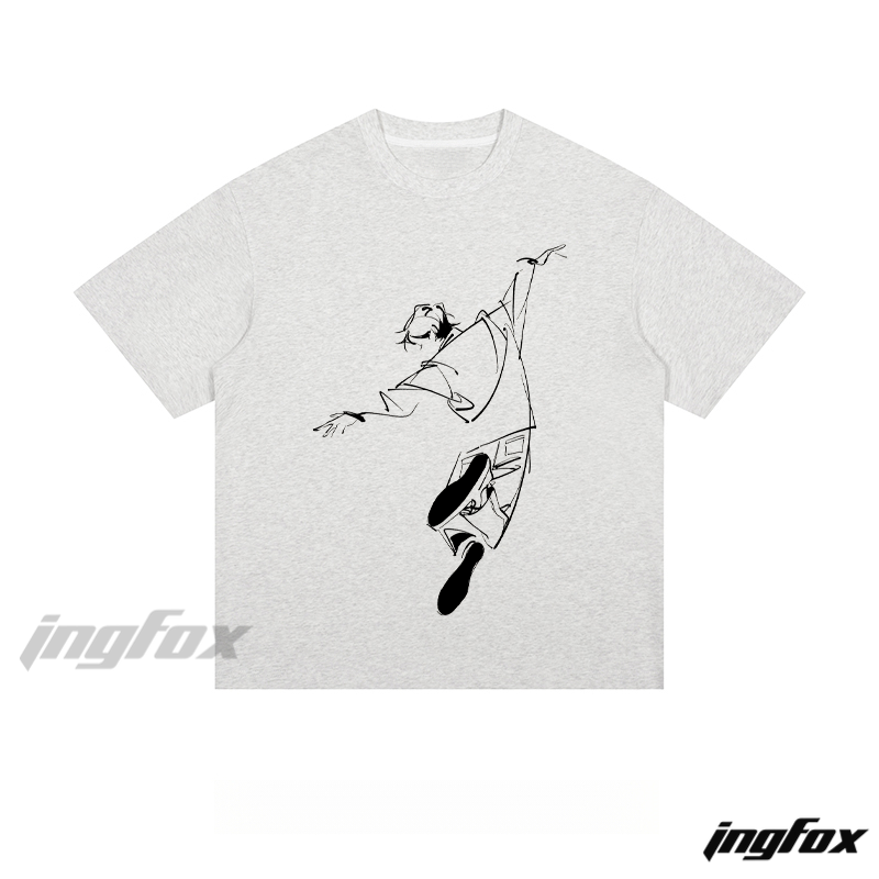 Dancing Figure Sketch - Loose Fit Short Sleeve T - Shirt