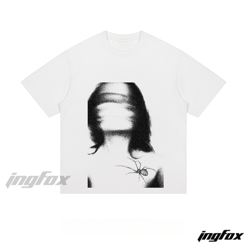 Mystery Figure & Spider - Loose Fit Short Sleeve T - Shirt