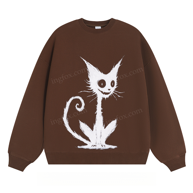 Whimsical Black Cat - Classic Unisex Fit Crewneck Sweatshirt