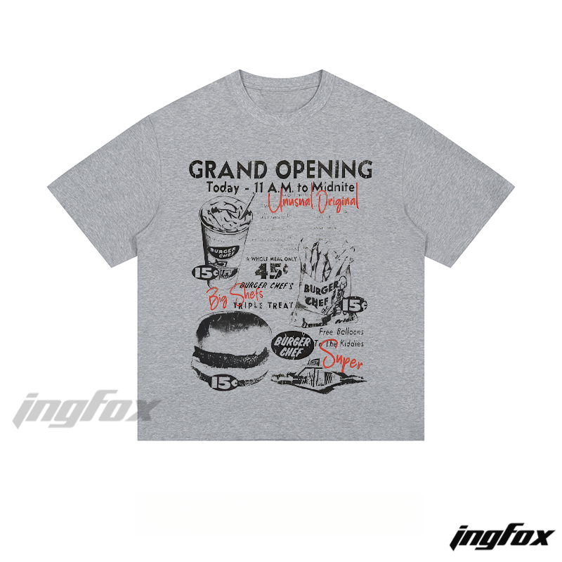 Retro Burger Chef Flyer - Loose Fit Short Sleeve T - Shirt