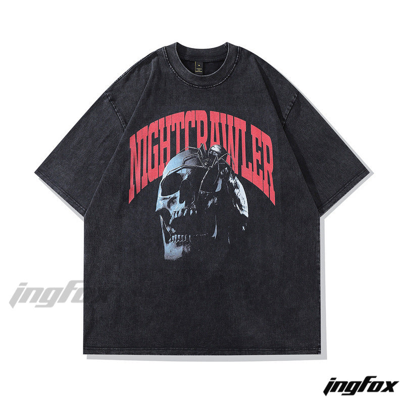Night Reaper - Vintage Washed Oversized T-Shirt