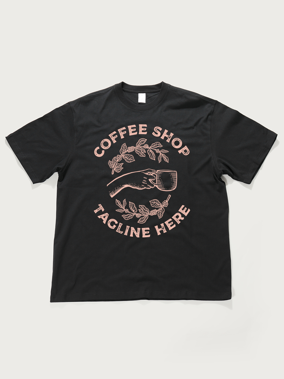 Coffee Shop Theme - Unisex Retro Cotton Short Sleeve T-Shirt