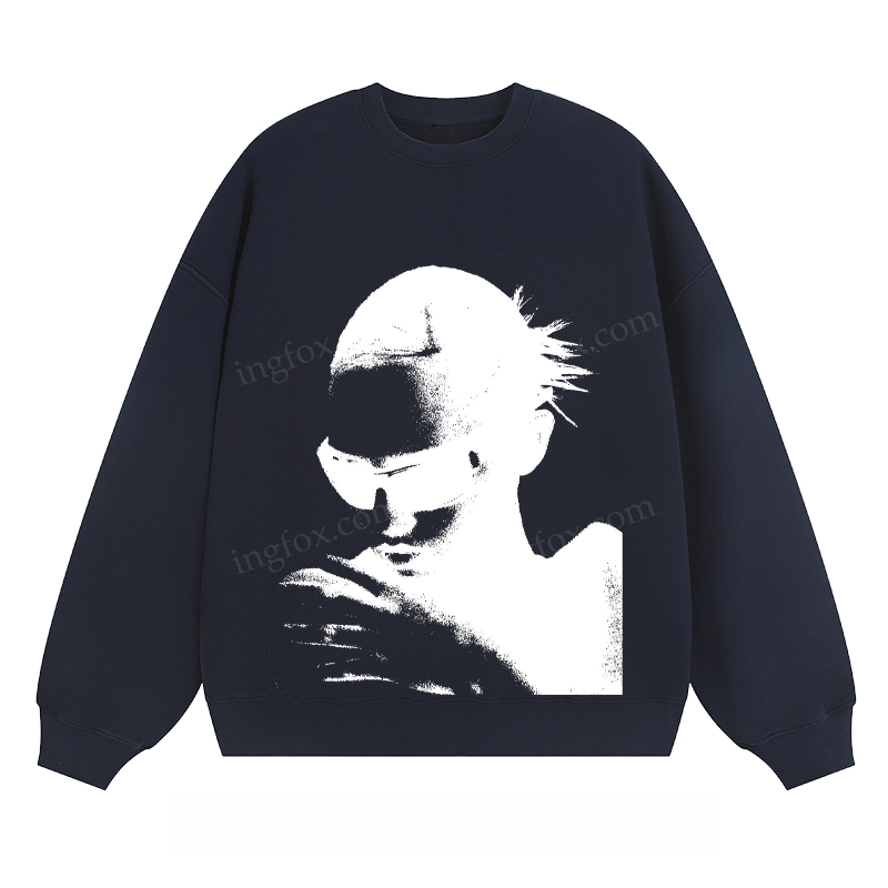 Stylish Portrait - Classic Unisex Fit Crewneck Sweatshirt