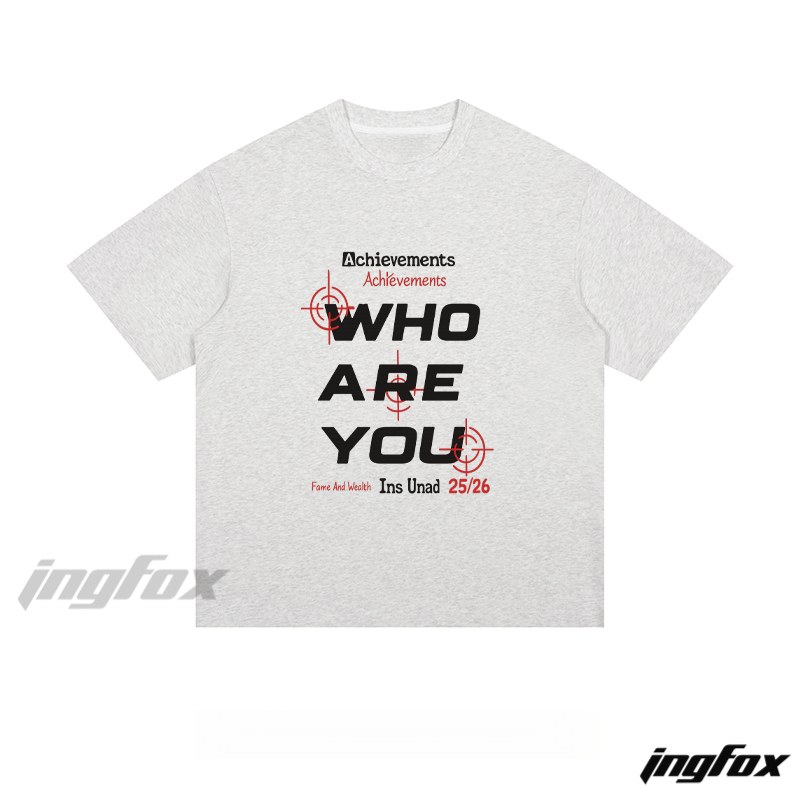 Self - Reflection Graphic Tee - Loose Fit Short Sleeve T - Shirt