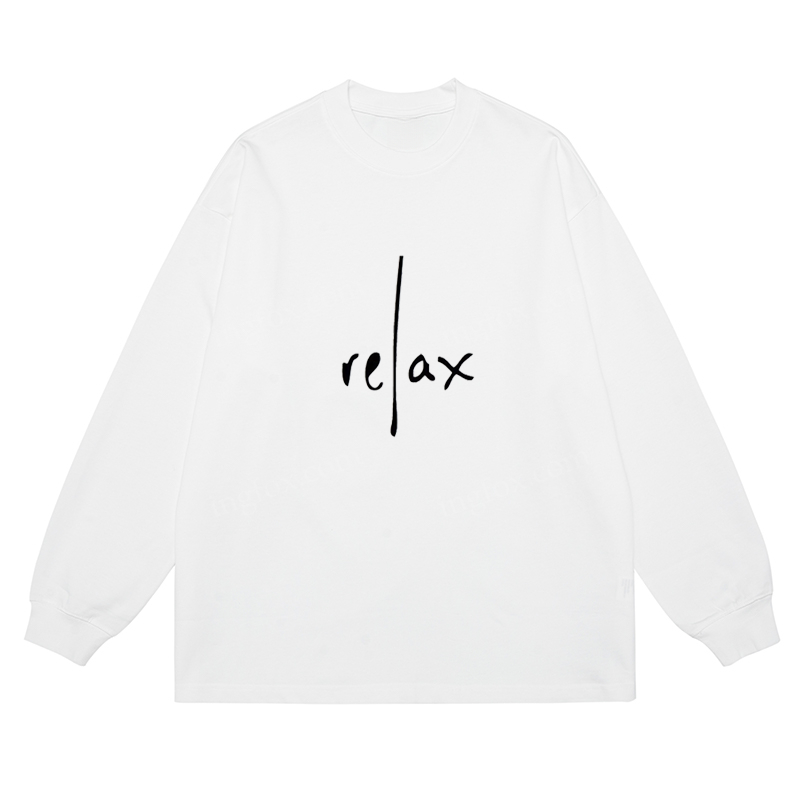 Relax - Themed Classic Unisex Fit Cotton Long Sleeve Tee