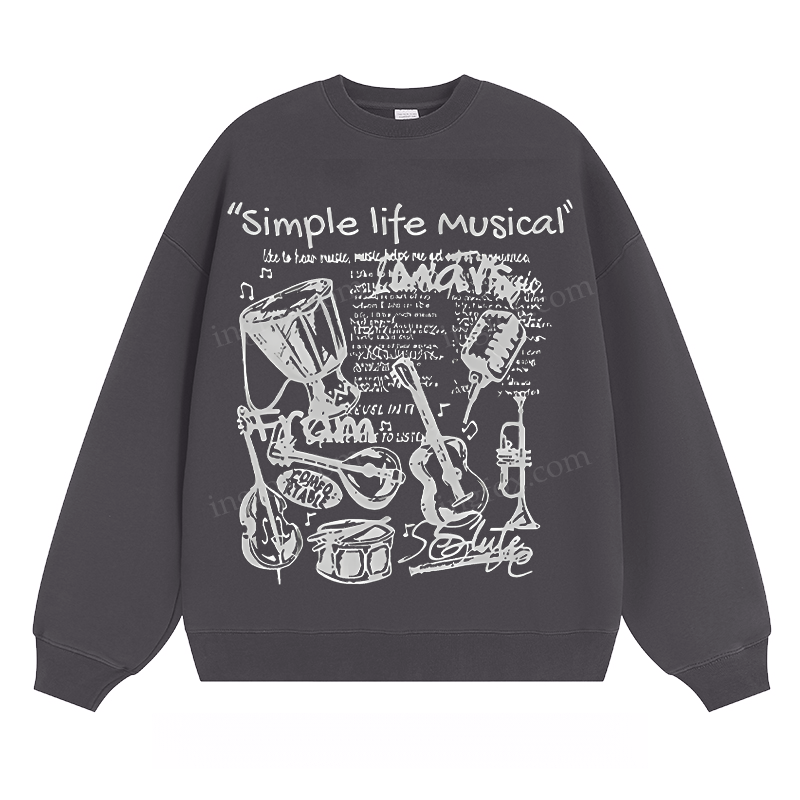 "Simple Life Musical" - Classic Unisex Fit Crewneck Sweatshirt