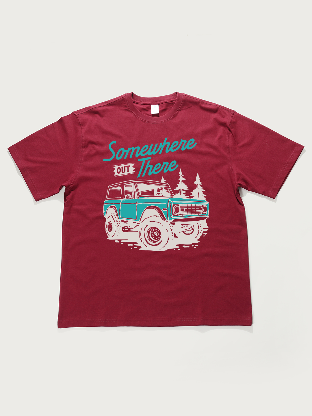 Somewhere Out There Off-Road - Unisex Retro Cotton Short Sleeve T-Shirt