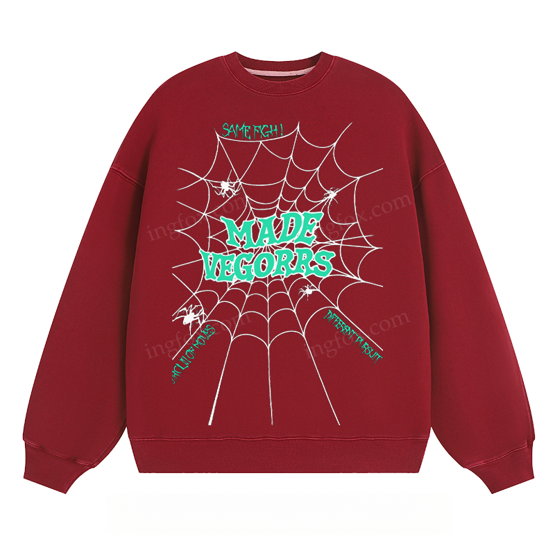 "MADE VEGORRS" Spider Web - Classic Unisex Fit Crewneck Sweatshirt