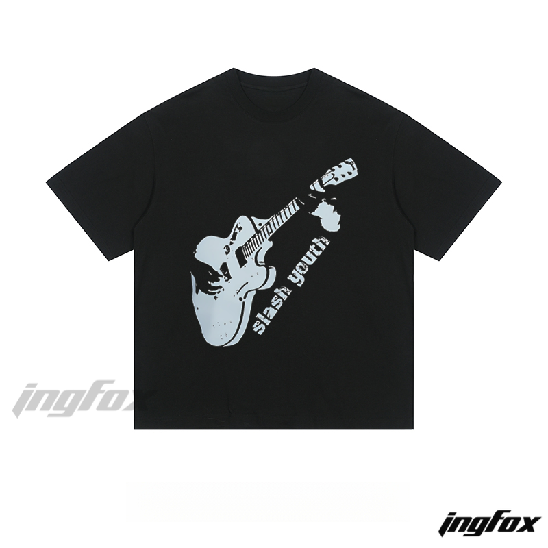 Guitar & "slash youth" - Loose Fit Short Sleeve T - Shirt