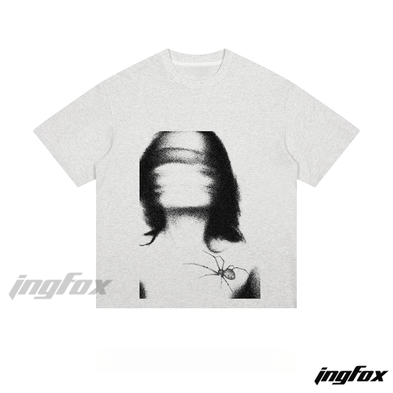 Mystery Figure & Spider - Loose Fit Short Sleeve T - Shirt