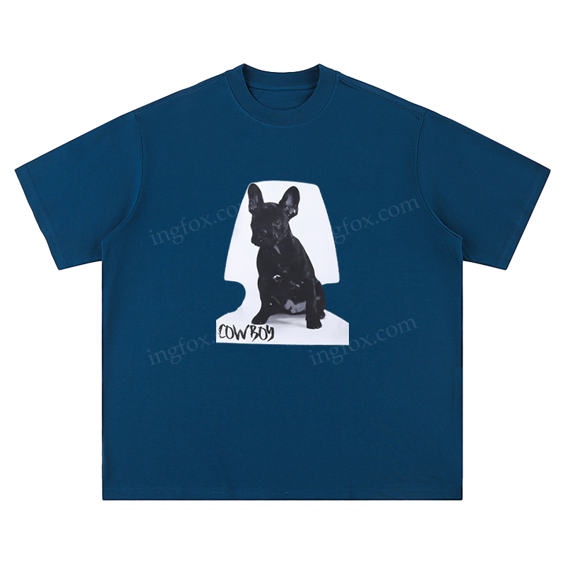 French Bulldog "Cowboy" - Unisex Fit Short Sleeve T - Shirt